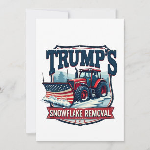 Convite Serviço de Remoção de Flocos de Neve de Trump no D