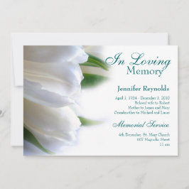 Convite Serviço Funerário Memorial de Foto Elegante Emoldu