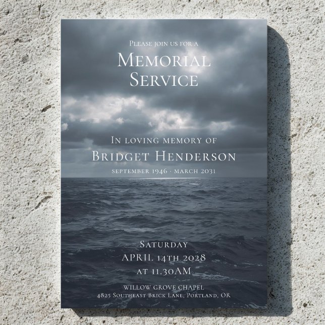 Convite Serviço Memorial Céus Cinzentos do Mar de Humores (Criador carregado)