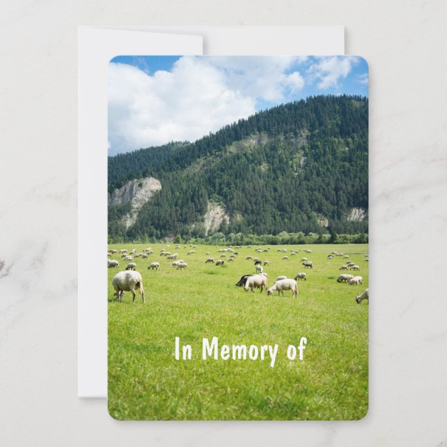 Convite Serviço Memorial Convidar Explorador de Criação de (Frente)