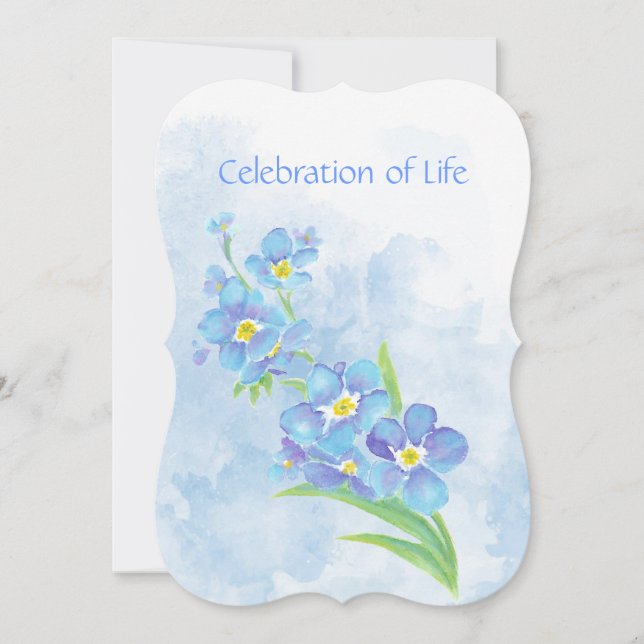 Convite Serviço Memorial Convide-me a Esquecer-me de Arte  (Frente)