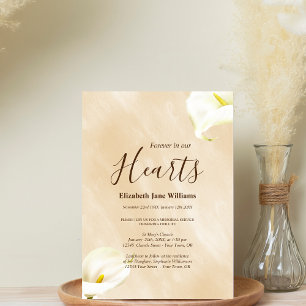 Convite Serviço Memorial Para Sempre Em Nossos Corações   