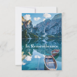 Convite Serviço Memorial Personalizado Belo Lago De Monta