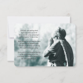 Convite serviços de memorial de oração de anjo