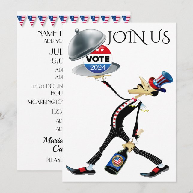 Convite Servindo a Eleição 2024 (Frente/Verso)