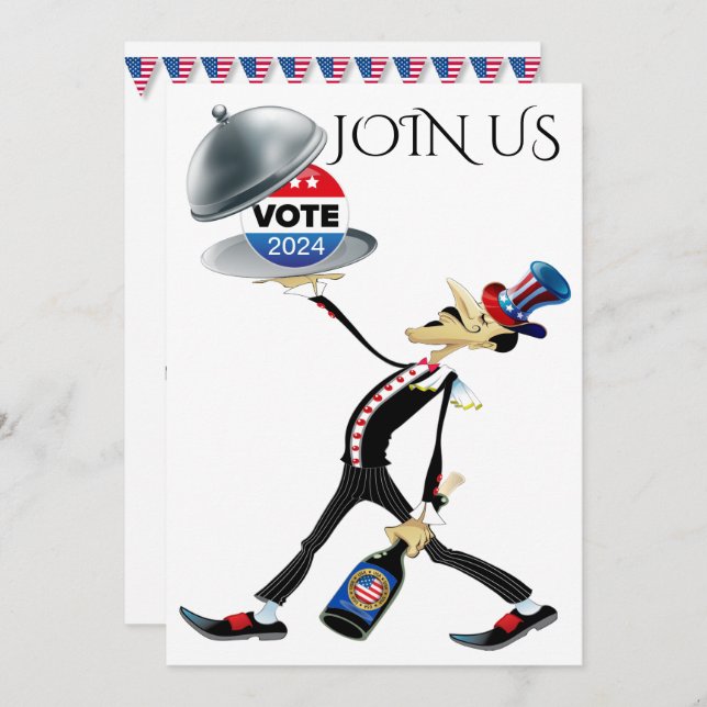 Convite Servindo as Eleições 2024 (Frente/Verso)