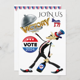 Convite Servir a vitória democrata das eleições