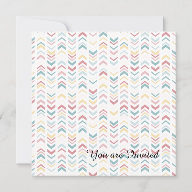 Convite Setas de Pastel (Frente)