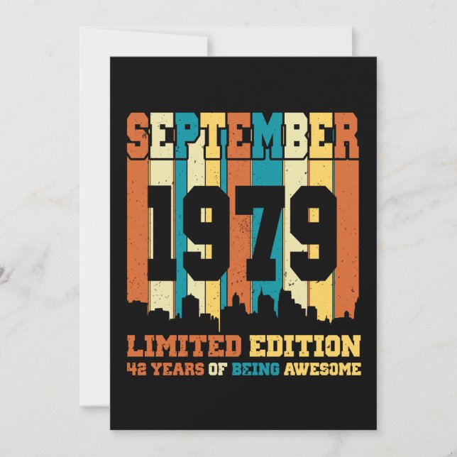 Convite Setembro de 1979 Edição Limitada Aniversário de 42 (Frente)