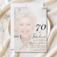 Setenta e Fabuloso Foto Aniversário de 70 anos