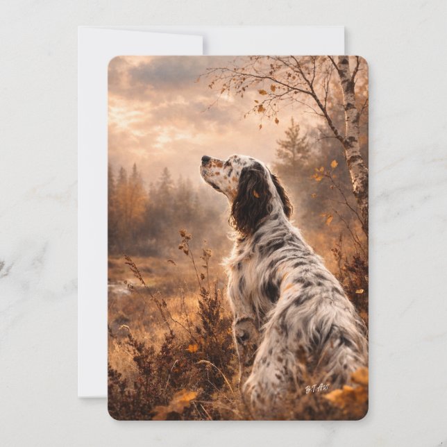 Convite Setter Inglês (Frente)