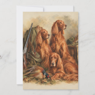 Convite Setter Irlandês, Arte