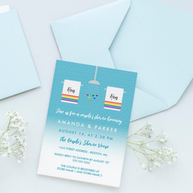 Convite Seu Chá de Casal lésbica (Criador carregado)