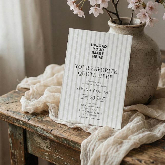 Convite Seu Chá de panela de faixas de distribuição de ima (Criador carregado)