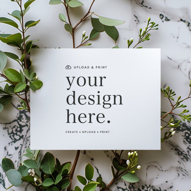 Convite Seu Design Carregado 13 cm x 18 cm (Versatile invitation for business, events, weddings, special occasions & more!)