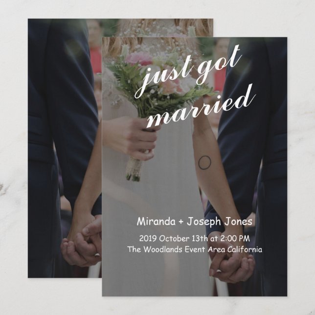 Convite seu fundo de fotos (Frente/Verso)