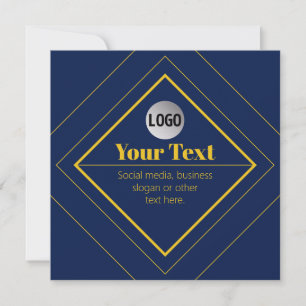 Convite Seu logotipo e modelo de design personalizável
