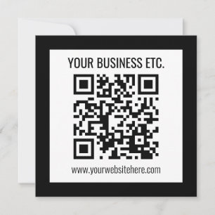 Convite Seu Nome Comercial & Código QR Editável