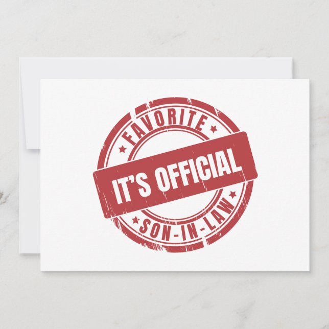 Convite Seu Oficial É O Filho Favorito De Direito (Frente)