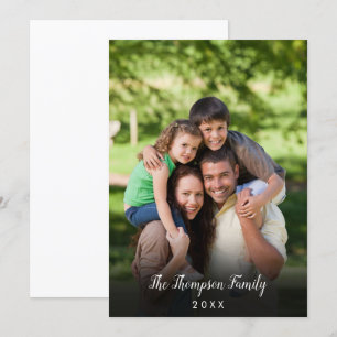 Convite Seu Script Estiloso de Foto de Família Favorita