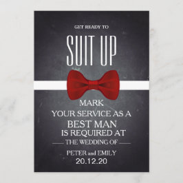 Convite Seu serviço como o melhor homem