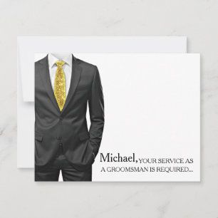 Convite Seu Serviço Como Padrinho Requer Personalizado