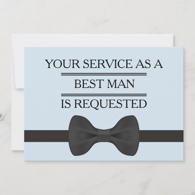 Convite Seu serviço como um Padrinho de casamento de melho (Frente)