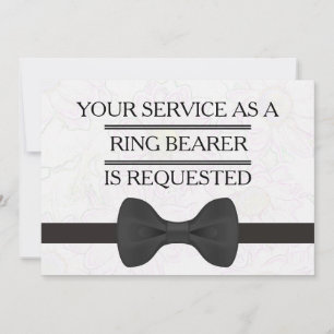 Convite Seu serviço como um Padrinho de casamento Ring Be