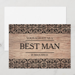 Convite Seu serviço é solicitado como melhor Padrinho de