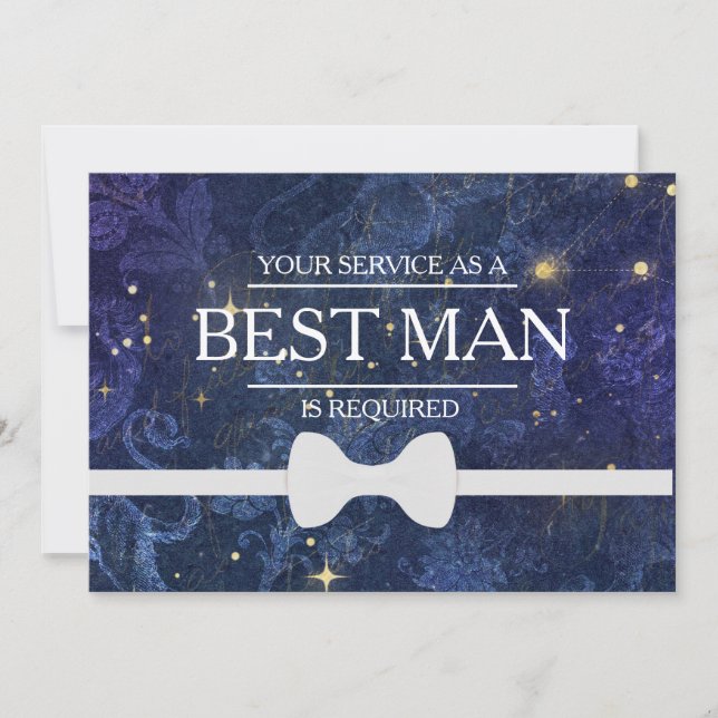 Convite Seu serviço é solicitado como melhor Padrinho de c (Frente)