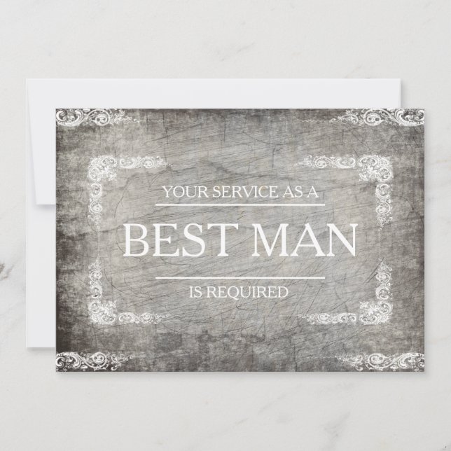 Convite Seu serviço é solicitado como melhor Padrinho de c (Frente)