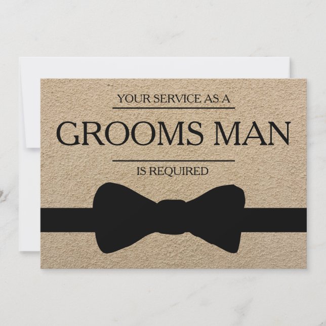 Convite Seu serviço é solicitado como o melhor Padrinho de (Frente)