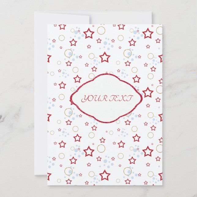 Convite Seu texto, personalizado (Frente)