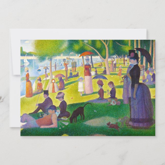 Convite Seurat La Grande Jatte (Frente)