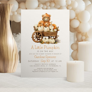 Convite Sexo Chá de fraldas do Urso da Pumpkin Neutro