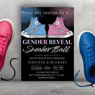 Convite Sexo da Bola do Sneaker Revela Azul ou Rosa