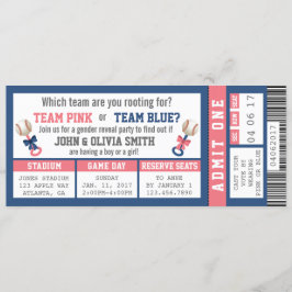 Convite Sexo de Bilhete Esportivo Revela Convite, Baseball