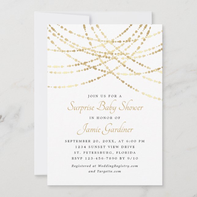 Convite Sexo do Chá de fraldas Surpresa Neutro (Frente)