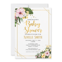 Sexo Dourado Tropical Gênero neutro Chá de fraldas