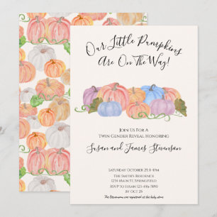 Convite Sexo Gêmeo de Queda Revela Pequeno Tema da Abóbora