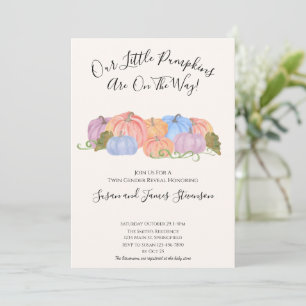 Convite Sexo Gêmeo de Queda Revela Pequeno Tema da Abóbora