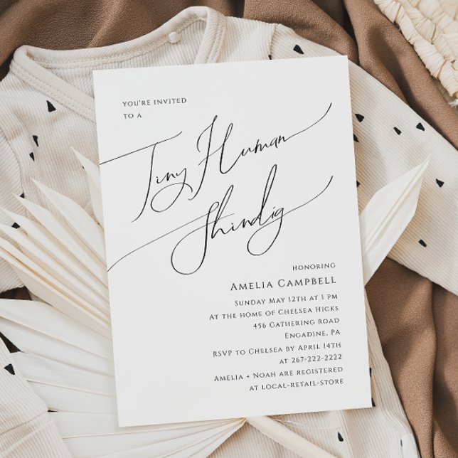 Convite Sexo Imunológico Chá de fraldas Humano Pequeno (Criador carregado)