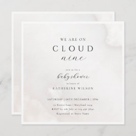 Convite Sexo Neutro Na Nuvem Nine Chá de fraldas