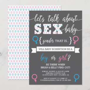 Convite Sexo Revele Convite, Vamos Conversa Sobre Sexo