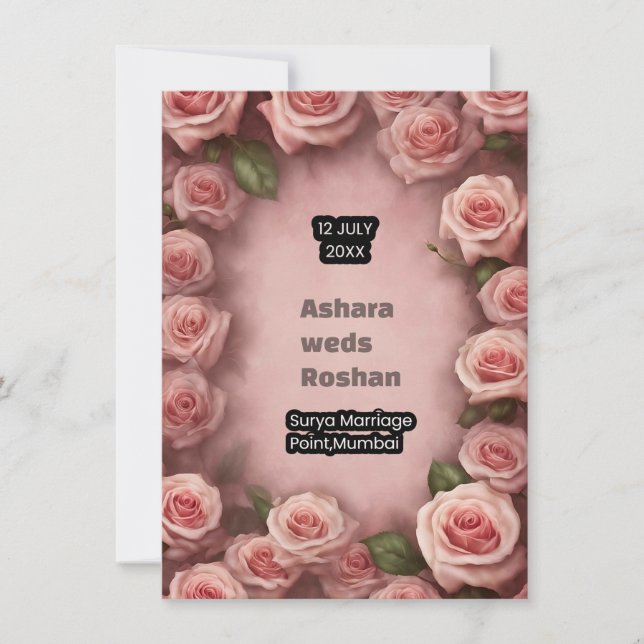 Convite Shadi Mubarak (Frente)