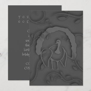 Convite Shadow Turkey Noir