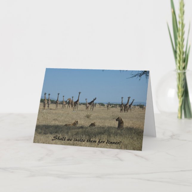 Convite Shall we invite them for dinner (Frente)