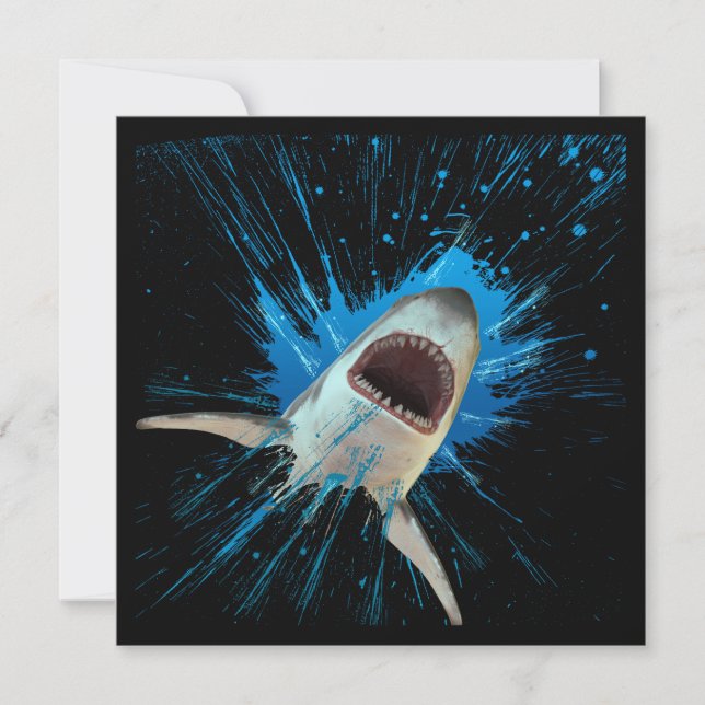 CONVITE SHARK WATER ESLASH OCEAN (Frente)