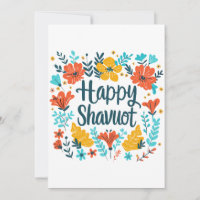 Shavuot - Celebração Feliz de Shavuot com Flores