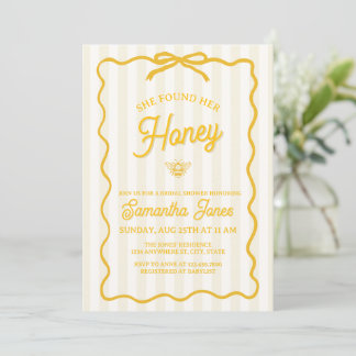 Convite She Found Her Honey Bridal Shower Invitation